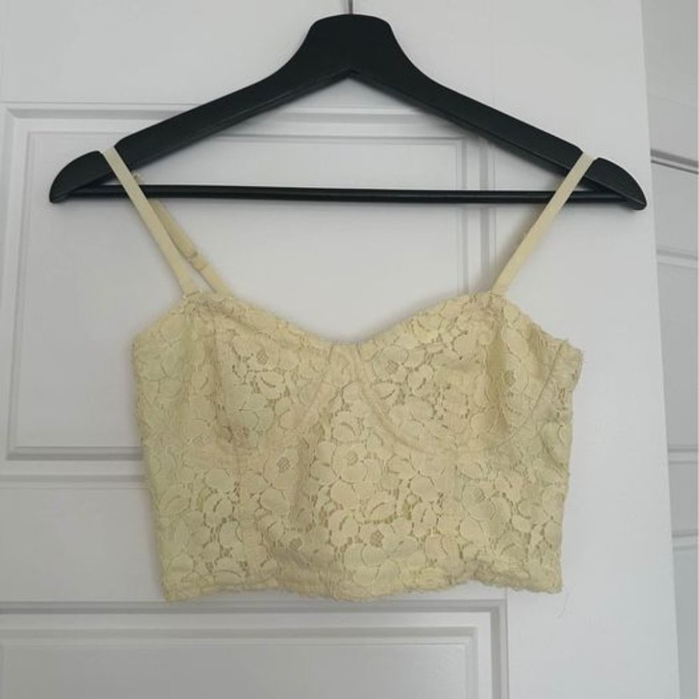 Aritzia Talula Lace Crop Top